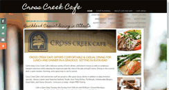 Desktop Screenshot of crosscreekcafe.com
